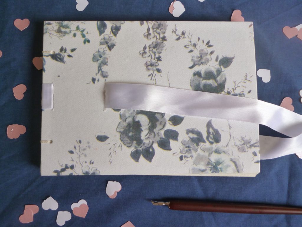 Floral ribbon guest book - £18